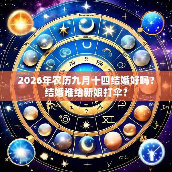 2026年农历九月十四结婚好吗?结婚谁给新娘打伞?