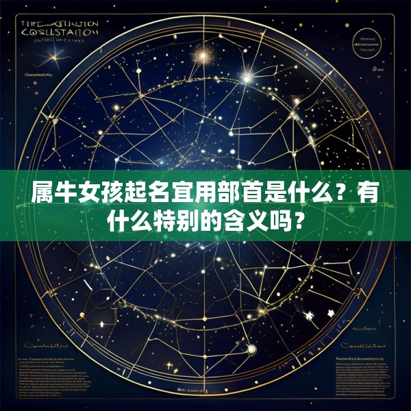 属牛女孩起名宜用部首是什么?有什么特别的含义吗?