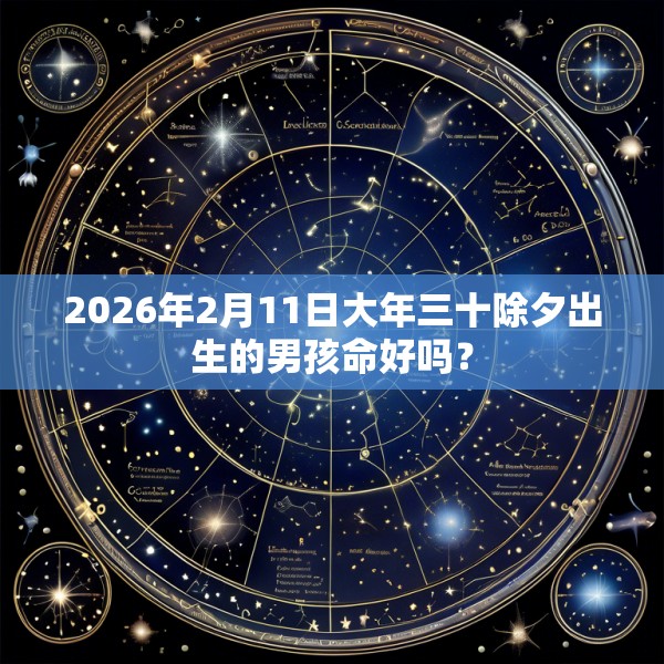 2026年2月11日大年三十除夕出生的男孩命好吗？