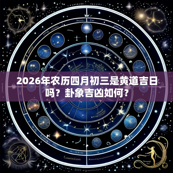 2026年农历四月初三是黄道吉日吗？卦象吉凶如何？