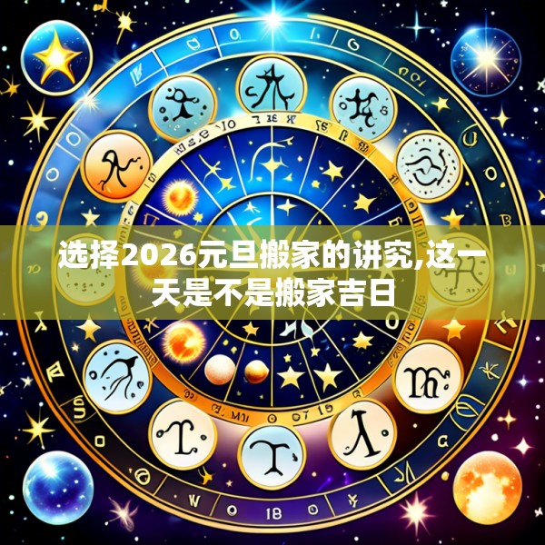 选择2026元旦搬家的讲究,这一天是不是搬家吉日