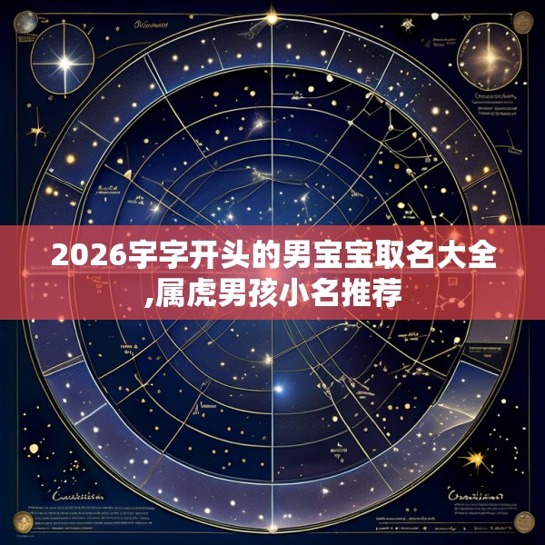 2026宇字开头的男宝宝取名大全,属虎男孩小名推荐