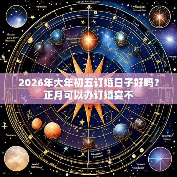 2026年大年初五订婚日子好吗？正月可以办订婚宴不