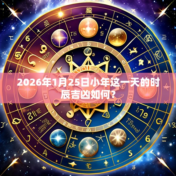 2026年1月25日小年这一天的时辰吉凶如何?