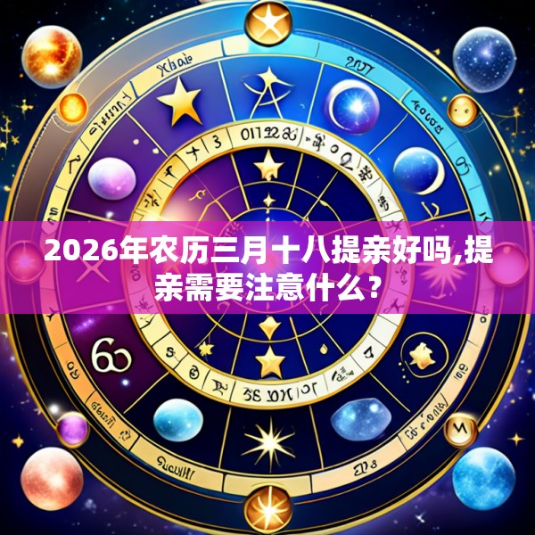 2026年农历三月十八提亲好吗,提亲需要注意什么？