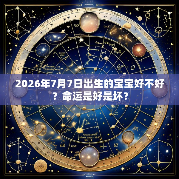 2026年7月7日出生的宝宝好不好?命运是好是坏?