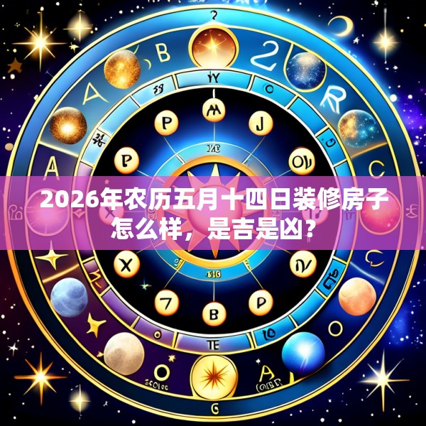 2026年农历五月十四日装修房子怎么样，是吉是凶？