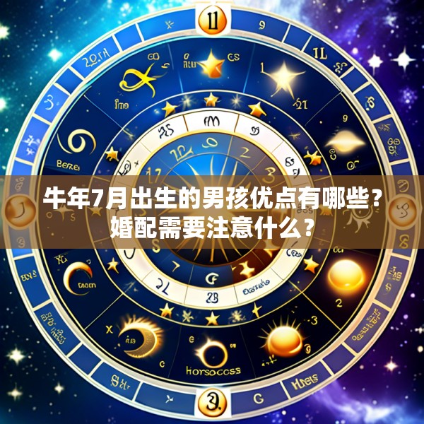 牛年7月出生的男孩优点有哪些？婚配需要注意什么？