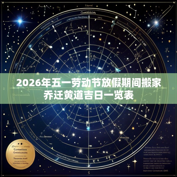 2026年五一劳动节放假期间搬家乔迁黄道吉日一览表
