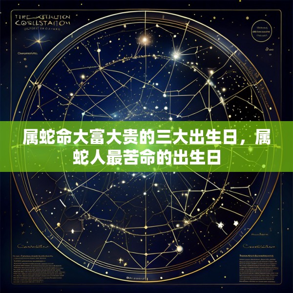 属蛇命大富大贵的三大出生日,属蛇人最苦命的出生日