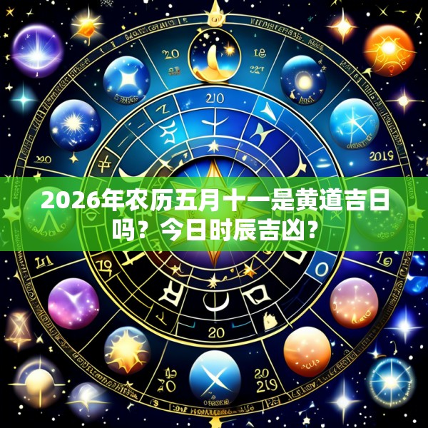 2026年农历五月十一是黄道吉日吗？今日时辰吉凶？