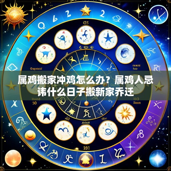 属鸡搬家冲鸡怎么办?属鸡人忌讳什么日子搬新家乔迁