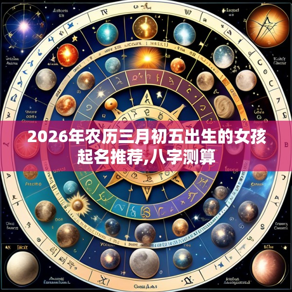 2026年农历三月初五出生的女孩起名推荐,八字测算