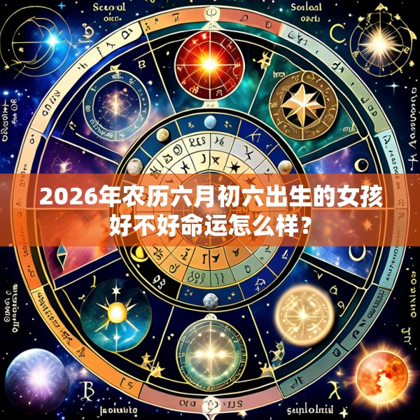 2026年农历六月初六出生的女孩好不好命运怎么样？