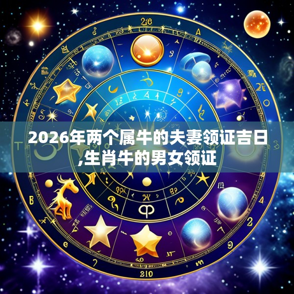 2026年两个属牛的夫妻领证吉日,生肖牛的男女领证