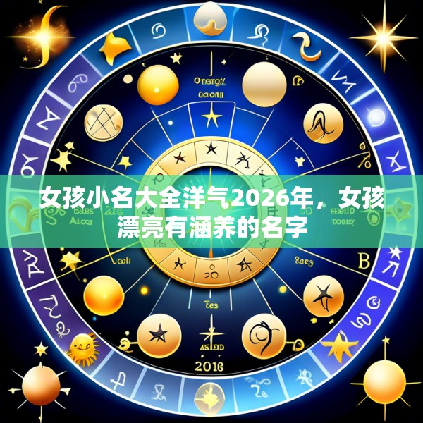 女孩小名大全洋气2026年，女孩漂亮有涵养的名字