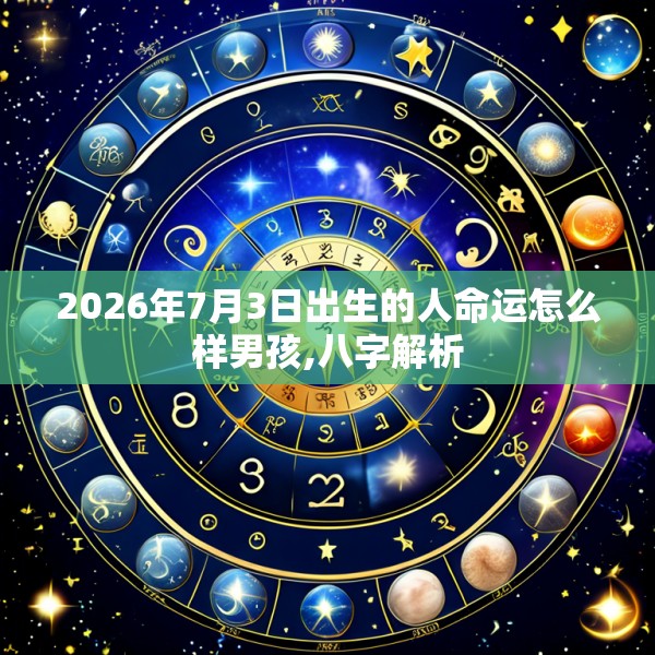 2026年7月3日出生的人命运怎么样男孩,八字解析