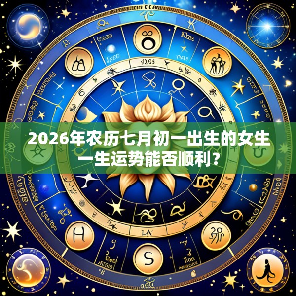 2026年农历七月初一出生的女生一生运势能否顺利?
