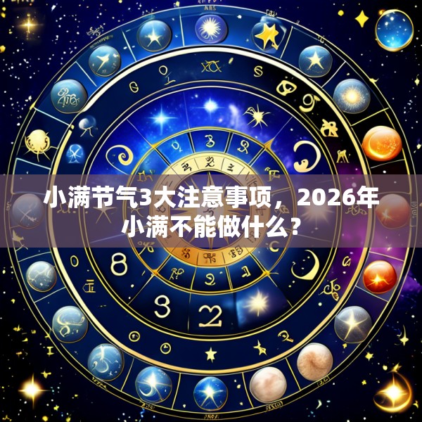 小满节气3大注意事项,2026年小满不能做什么?