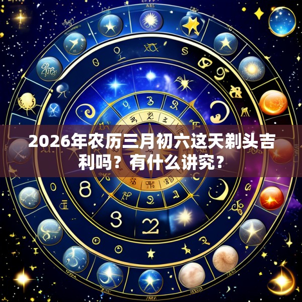 2026年农历三月初六这天剃头吉利吗?有什么讲究?