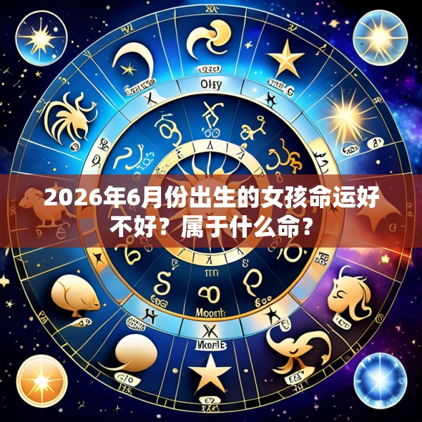 2026年6月份出生的女孩命运好不好？属于什么命？