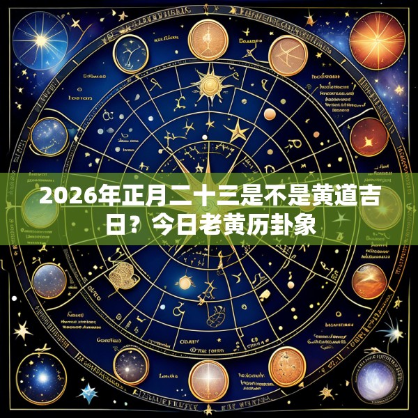 2026年正月二十三是不是黄道吉日？今日老黄历卦象