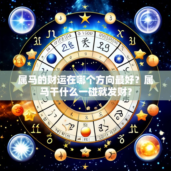 属马的财运在哪个方向最好?属马干什么一碰就发财?