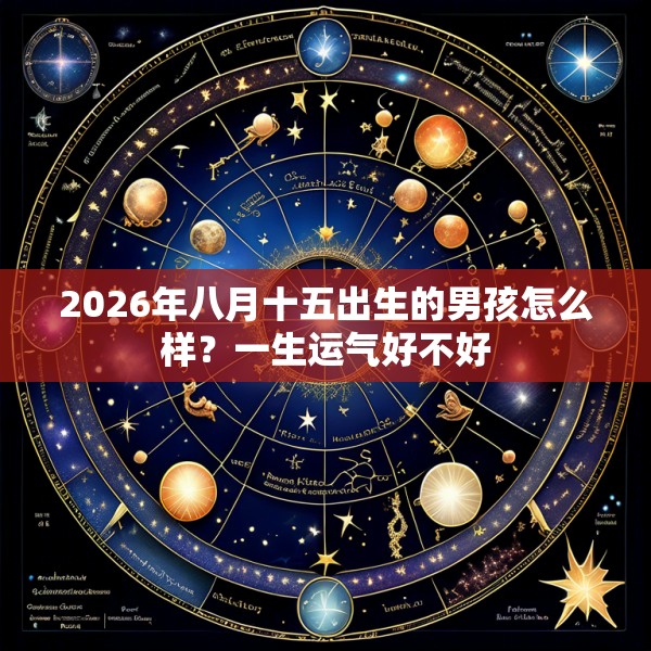 2026年八月十五出生的男孩怎么样？一生运气好不好
