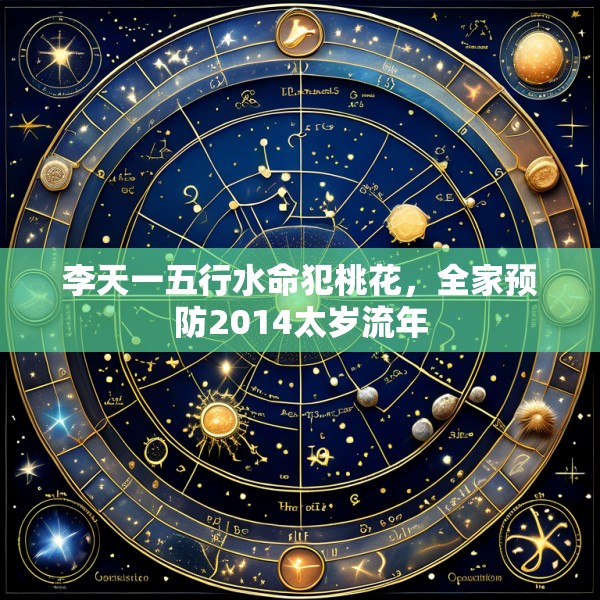 李天一五行水命犯桃花,全家预防2014太岁流年