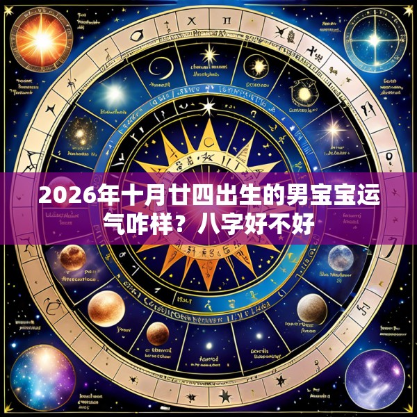 2026年十月廿四出生的男宝宝运气咋样？八字好不好