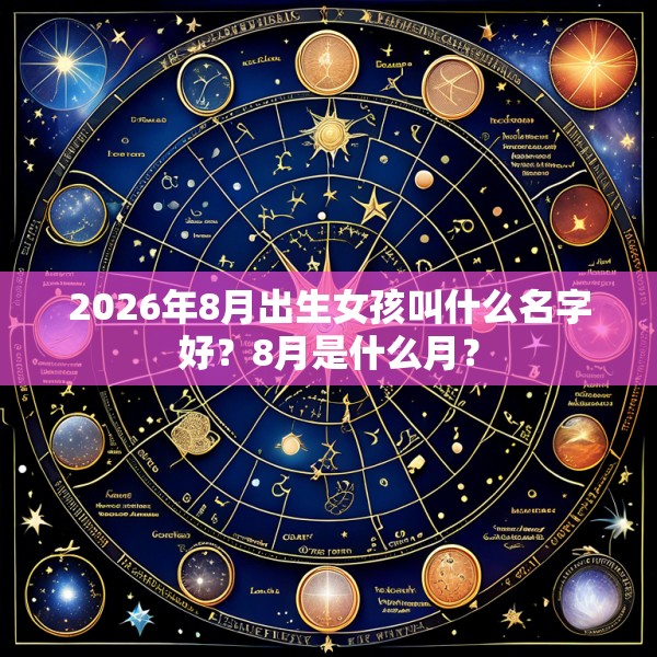 2026年8月出生女孩叫什么名字好？8月是什么月？