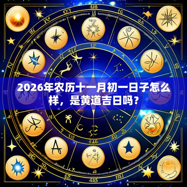 2026年农历十一月初一日子怎么样,是黄道吉日吗?