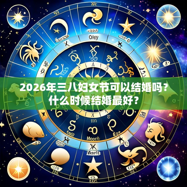 2026年三八妇女节可以结婚吗？什么时候结婚最好？