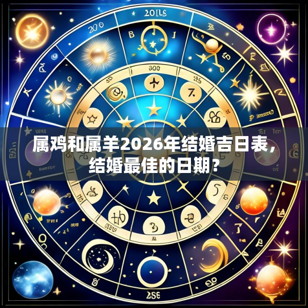 属鸡和属羊2026年结婚吉日表，结婚最佳的日期？