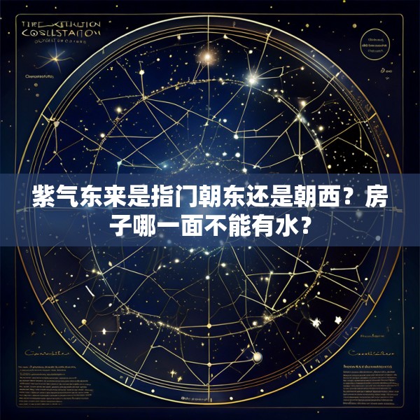 紫气东来是指门朝东还是朝西？房子哪一面不能有水？
