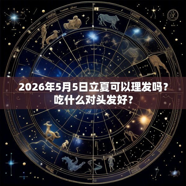 2026年5月5日立夏可以理发吗?吃什么对头发好?