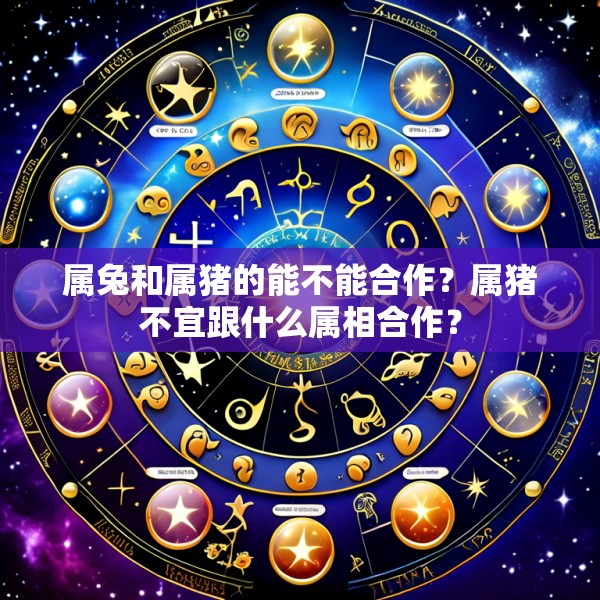 属兔和属猪的能不能合作？属猪不宜跟什么属相合作？