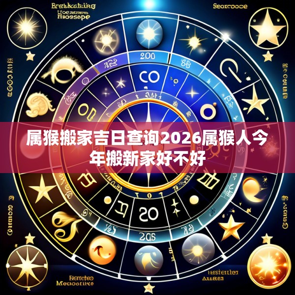 属猴搬家吉日查询2026属猴人今年搬新家好不好