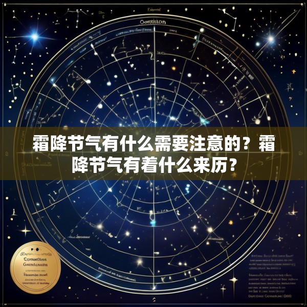 霜降节气有什么需要注意的?霜降节气有着什么来历?