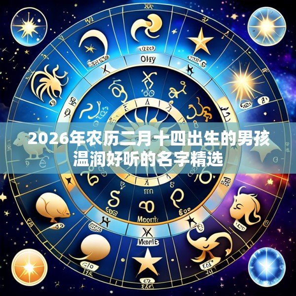 2026年农历二月十四出生的男孩温润好听的名字精选