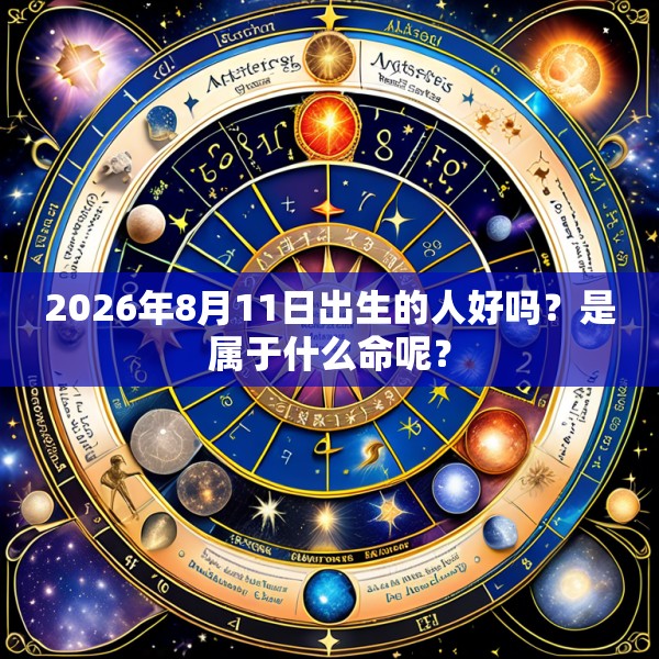 2026年8月11日出生的人好吗？是属于什么命呢？