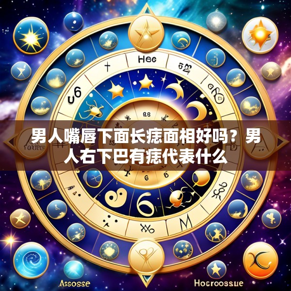 男人嘴唇下面长痣面相好吗？男人右下巴有痣代表什么