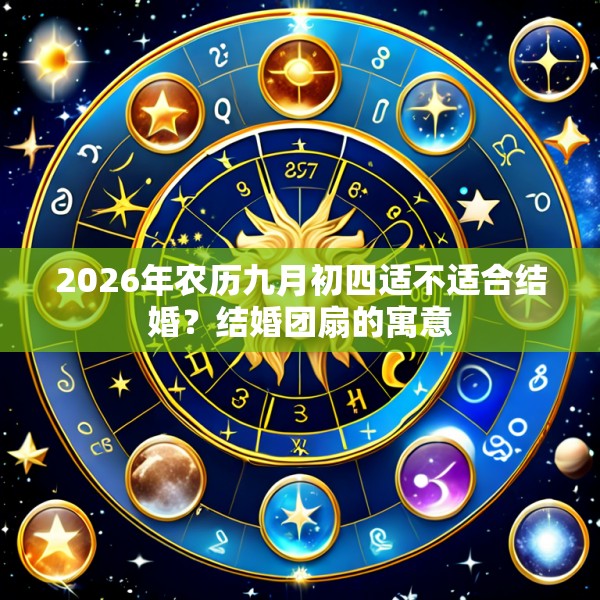 2026年农历九月初四适不适合结婚？结婚团扇的寓意