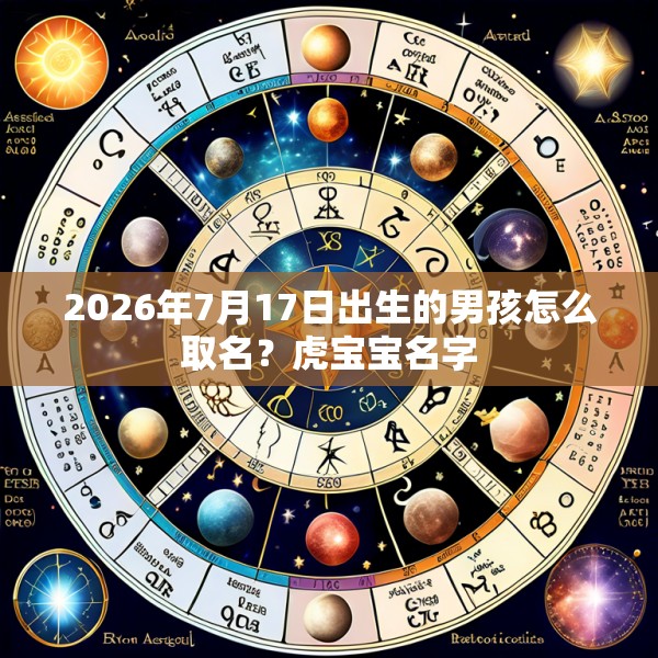 2026年7月17日出生的男孩怎么取名?虎宝宝名字