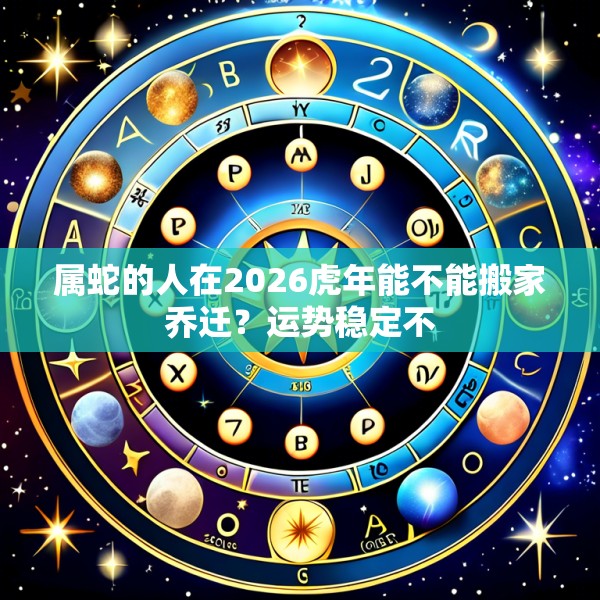 属蛇的人在2026虎年能不能搬家乔迁？运势稳定不