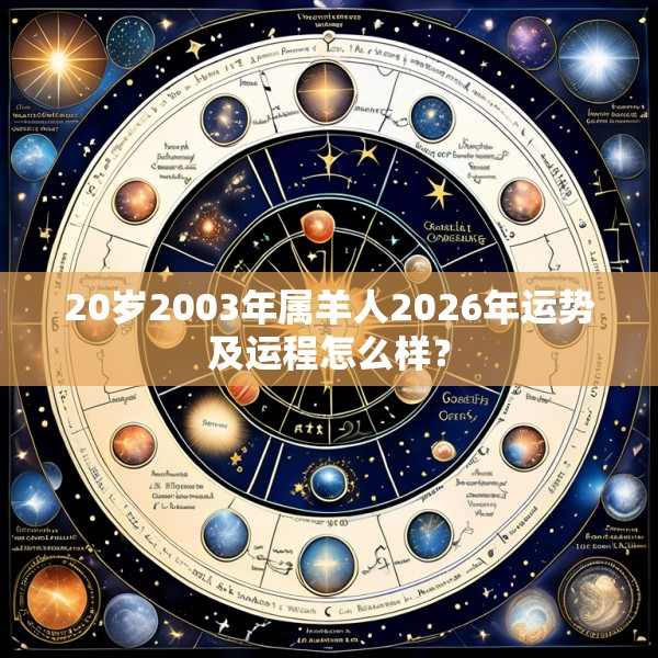 20岁2003年属羊人2026年运势及运程怎么样？