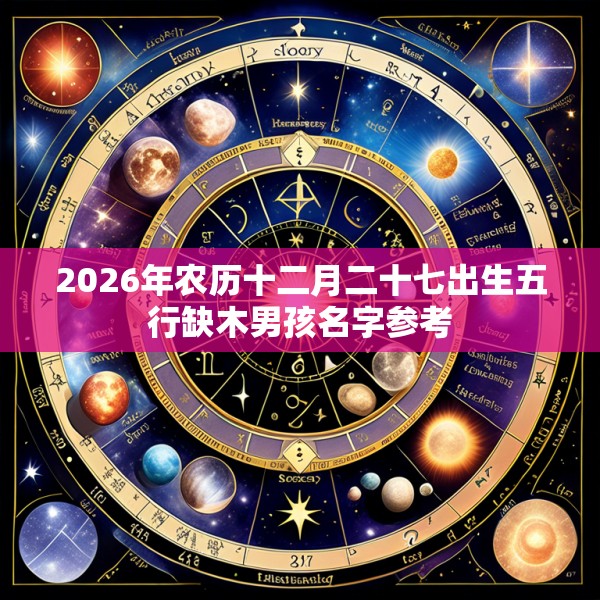 2026年农历十二月二十七出生五行缺木男孩名字参考