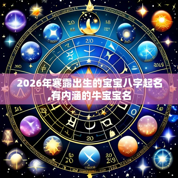 2026年寒露出生的宝宝八字起名,有内涵的牛宝宝名