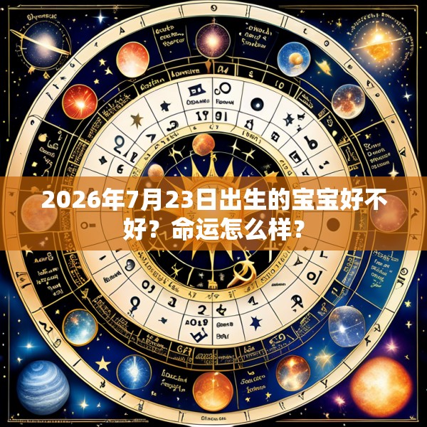 2026年7月23日出生的宝宝好不好？命运怎么样？