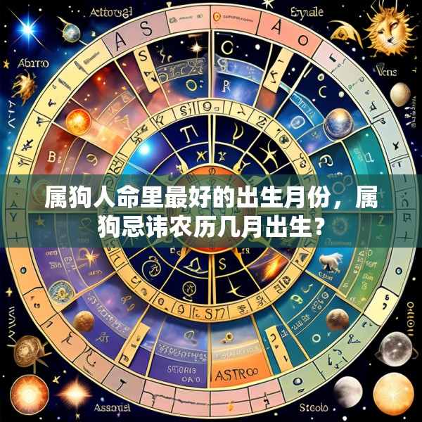 属狗人命里最好的出生月份，属狗忌讳农历几月出生？